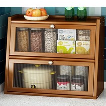 원목 수납장 600 여닫이 우드 쇼케이스 2단 낮은