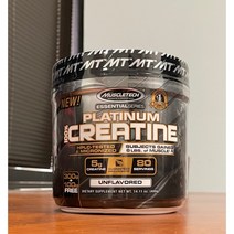 MuscleTech Platinum 100% Creatine 플래티넘 크레아틴 무향 400g, 1개