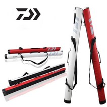 낚시가방 낚시지게 새로운 두 레이어 낚시 가방 125cm 태클 가방 낚싯대 도구, 하얀, 1개