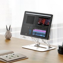 Air 1.0 아크릴 투명 독서대 책받침대 태블릿 거치대 높이 각도 조절 휴대용 문진, 2.0 높이조절 아크릴 독서대