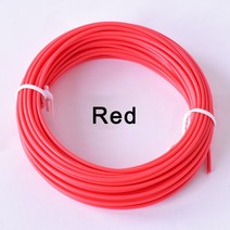 3D프린터필라멘트 PLA 3D 펜 필라멘트 1.75mm 색 옵션 프린터 용 인쇄 재료 드로잉 냄새 없음 5 M/PCS, 02 Red