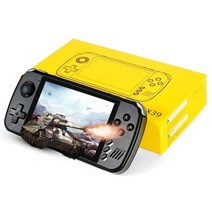 레트로게임기 휴대용 가정용 추억Powkiddy X39pro 32GB 레트로 게임 콘솔 4.3 인치 IPS 스크린 비디오 리, 01 black 64GB