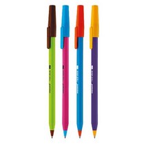 모나미 153스틱 비비드볼펜 0.7mm 1타스, 코랄, 2개