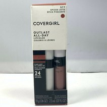 Covergirl Outlast 올데이 립 컬러 위드 탑코트 (.06oz .07oz.), 577 스파이스 라떼