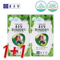 1+1 종근당 엽산 600골드 총2박스 임산부영양제 출산선물 임신준비물, 2통, 90정