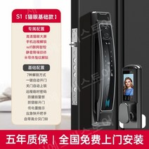 얼굴인식도어락 푸시풀도어락 안면인식도어락 안면인식도어록 도어락, [대형스크린+와이파이 스마트]