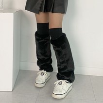 언더버디 겨울 여성 방한 골프 보들 밍크 발토시 레그워머 2color