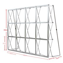 트러스 3m 홍보부스 백월 포토존 간이무대 광고 배경, 3x3 사각관(230x230cm)