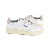 디몬트 23 S/S 오트리 여성 메달리스트 레더 로우탑(화이트/핑크탭) AULW LL16