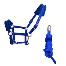 말굴레 말굴레고삐 굴레고삐 승마굴레 마방굴레말고삐 승마 액세서리 줄, 04 S Size Blue