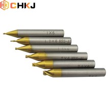 엔드밀 드릴밀 chkj 1.0-3.0mm hss 티타늄 엔드 밀링 커터 조각 에지 커터 cnc 비트 키 커팅 머신 용 엔드 밀, 1.2mm