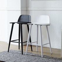 베스트리빙 인테리어에 포인트가 되는 링고 플라스틱 바텐 홈바 바의자 1개 3colors, 화이트