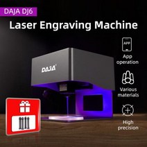 DAJA레이저 각인기 CNC DIY DJ6 각인기 3000mw 고속 미니 로고 마크 프린터 절단기 목공 목재 플라스틱, 미국+DJ6