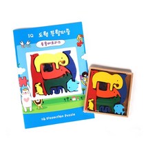 IQ동물퍼즐 교구&교재 인지훈련 치매예방놀이 효도선물, 단품, 단품
