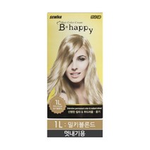 290833 비해피 헤어 컬러 크림 1L 밀키블론드, 단품, 단품, 본상품선택
