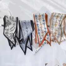 GUIYOMY 여성 실크 미니 쁘띠 스카프 4건 세트 추천