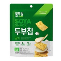 풀무원 사무실간식 탕비실 어린이집 영양간식 주전부리 군것질 두부칩 감자 고단백칩 국산콩두부 35g, 14개