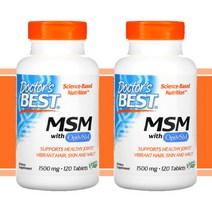 닥터스베스트 MSM 옵티 엠에스엠 1500mg 120정 x 2개, 120개