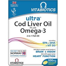 비타바이오틱스 울트라 대구간유 커드 리버 오일 60캡슐 Vitabiotics Ultra Cod Liver Oil