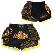 권투글러브 샌드백 권투볼타이거 무에타이 프린트 MMA 반바지 남녀 공용 아동 통기성 파이트 팬츠 산다 B, 04 Dragon Black_17 150