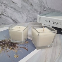 캔들용기 양초유리용기 - 사각(중)