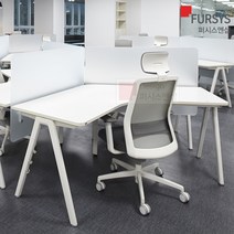 퍼시스 120도책상 V자 사무용 인에이블 FDD588N, KAP（내츄럴그레이）