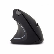 코시 왼손 전용 인체공학형 버티컬 무선 마우스 M3452WL, 블랙