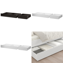 이케아 침대수납 HEMNES 헴네스 침대수납상자2입 화이트 스테인 200 cm