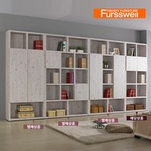 퍼스웰 엔틱하우스 3R 1단도어5단책장(YB_059), 블랙