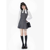 그레이 쿠키 츄 옷 플리츠 주름 치마 비비 이혜리 백예린 차콜 미우 작은아씨들 김고은 다니엘