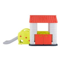 kukutoys 놀이집 미끄럼틀 세트 (코랄) 영유아 실내놀이터 유치원 선물용, 코랄