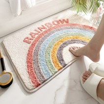 라데코 디자인 욕실발매트(40x60)+세탁망(40x50), 레인보우A