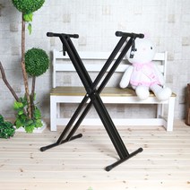 MK-2106 61건반 전자키보드 입문용 전자피아노 디지털키보드, 보급형 쌍열스탠드 블랙