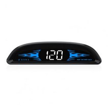 헤드업 G2 자동 OBD2 GPS 헤드 업 디스플레이 전자 HUD 프로젝터 모든 대한 디지털 속도계 액세서리, 01 Black