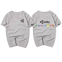 순면티셔츠 UNITY3D 게임 개발함 엔진 남성 프로그래머 의류 맟춤제작 라운드반팔티 트렌드 3614409078