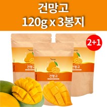 촉촉한 말린 건조 망고 말랭이 베트남 건망고 슬라이스 열대과일 120g 3봉