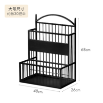 가정용 개업식 업소용 정리 꽂이함 정리함 보관함 메쉬 모던 우산통 모던우산꽂이, 로고가 없는 대형 검정색