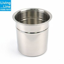 사이즈 다양한 BMP 스텐 국산 주방 양념통 소스통 뼈통 수저통 집게통 가위통 갈비탕 감자탕 뼈통 주방양념통 고추장 양념장 조미료 소분통, [LL] 낮은비엠피-KSS 1호-뚜껑포함