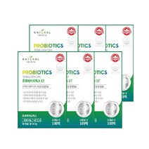 내추럴이믹스 프리 프로바이오틱스 17 포스트 바이오스틱 500mg 60캡슐 이마트트레이더스 캐나다 100억 임산부 유산균 대사산물 장에좋은영양제 락토바실러스 파라카제이 비피더스균, 60정, 6박스