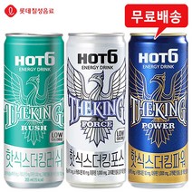 [롯데칠성 Hot6] 핫식스더킹 24캔(핫식스더킹 러쉬 12캔 + 포스 6캔 + 파워 6캔)