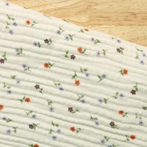 삼중요루거즈 유아 이불 블랭킷 13종, 플라워-블루