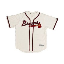아틀란타 브레이브스Majestic 화이트 MLB Cool Base저지 Men’s Size L Large New NWOT