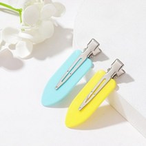 메이크업 앞머리핀 앞머리 고정핀, 엘로우, 1개