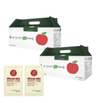 통째로 갈아만든 사과즙 일반파우치 30포 1박스, 100ml, 2박스