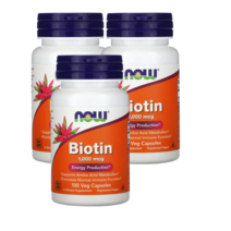 나우푸드 Now Food Biotin 비오틴1000 베지100정 비타민H 비타민B7 3병, 100개