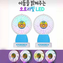 셀러허브 생활리빙 [이츠홈] 뽀로로 LED 핸디선풍기 usb 목걸이 유아 미니