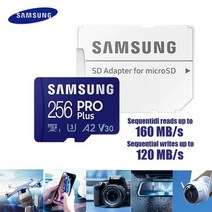 SAMSUNG-오리지널 Micro SD 32GB 64GB 메모리 카드 C10 TF MicroSD 카드 SDXC 128GB 256GB 512GB U3 4K 전화 드론 카메라용, 256GB U3 R160MBs