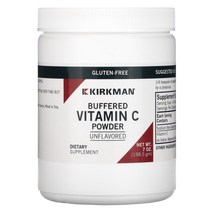 Kirkman Labs 컬크맨 랩 버퍼드 비타민C 가루 파우더 무향 Buffered Vitamin C Powder Unflavored 198.5g, 1개