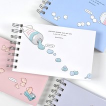 몽알몽알 미니 드로잉 노트 2000 드로잉북, 블루