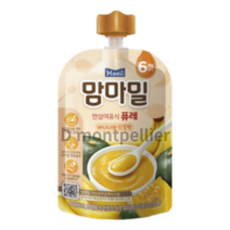 맘마밀 안심 이유식 퓨레 6개월부터, 6개월 바나나+단호박 혼합맛, 100g, 50개